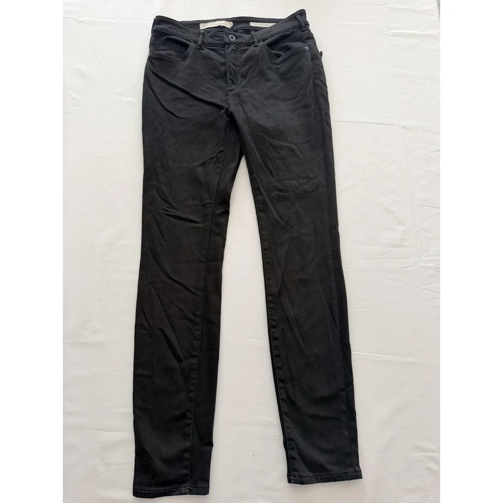 Pilcro High Rise Skinny Jeans Womens 28 Black Dark Wash Stretch 28x30 Denim